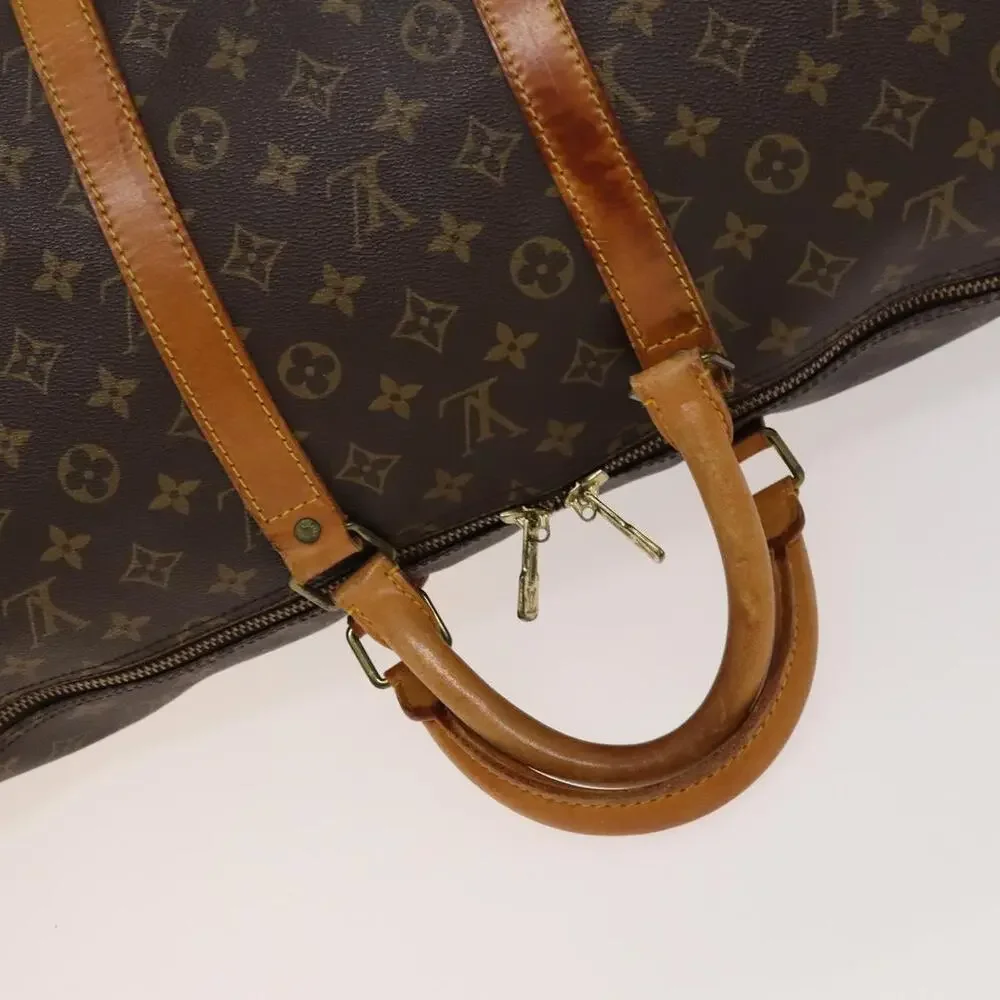 LOUIS VUITTON Monogram Keepall 55 Boston Bag M41424